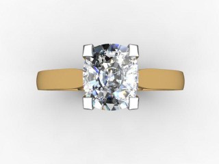 Engagement Ring: Solitaire Cushion-Cut - 9