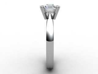 Certificated Asscher-Cut Diamond Solitaire Engagement Ring in Platinum - 6