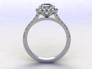 Engagement Ring: Halo Cluster Asscher-Cut - 3