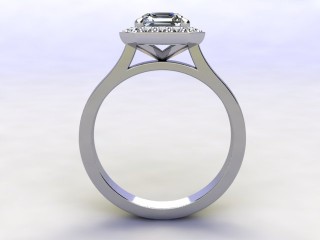 Engagement Ring: Halo Cluster Asscher-Cut - 3