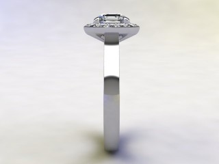 Engagement Ring: Halo Cluster Asscher-Cut - 6
