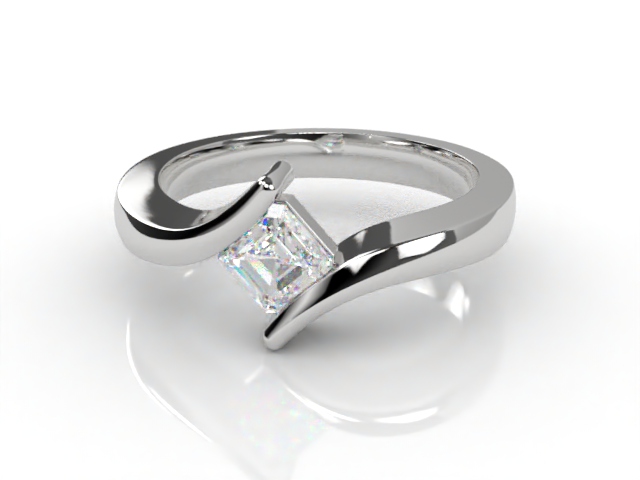 Engagement Ring: Solitaire Asscher-Cut - Main Picture
