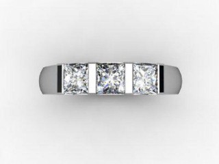 Engagement Ring: 3 Stone Asscher-Cut - 12