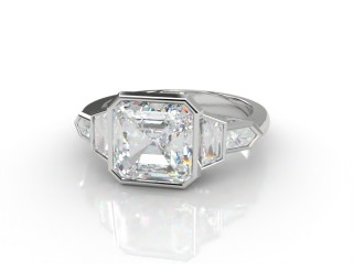 Certificated Asscher-Cut Diamond in 18ct. White Gold-06-0500-6238