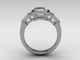 Engagement Ring: Diamond-Set Shoulders  - 3
