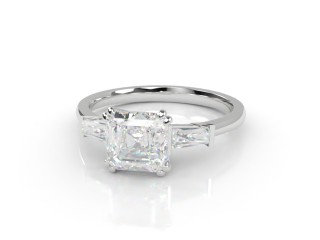 Engagement Ring: Diamond-Set Shoulders 
