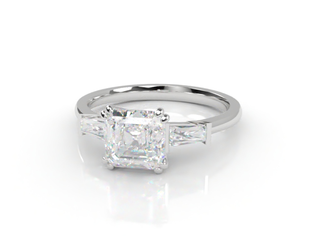 Engagement Ring: Diamond-Set Shoulders  - Main Picture
