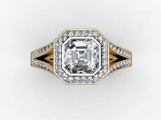 Certificated Asscher-Cut Diamond in 18ct. Gold - 9