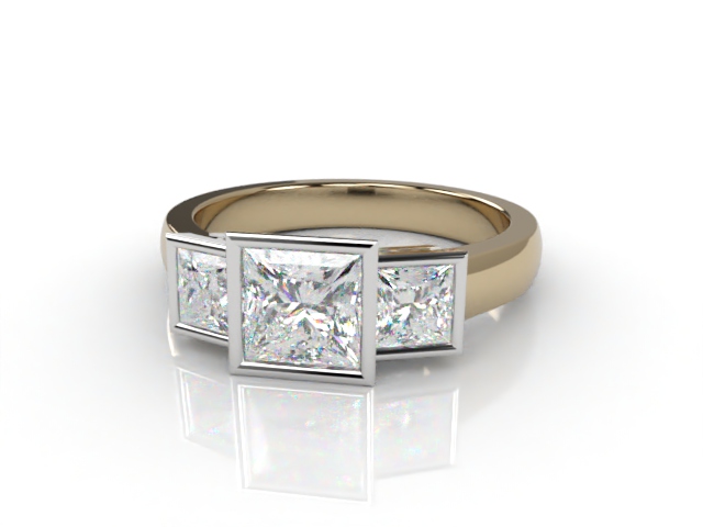 Engagement Ring: 3 Stone Asscher-Cut