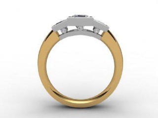 Engagement Ring: 3 Stone Asscher-Cut - 6