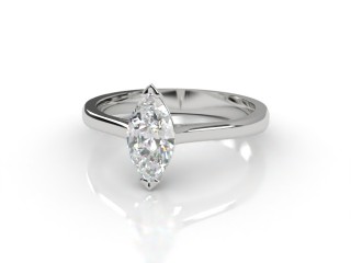 Certificated Marquise Diamond Solitaire Engagement Ring in Platinum