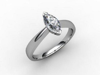 Certificated Marquise Diamond Solitaire Engagement Ring in Platinum - 12