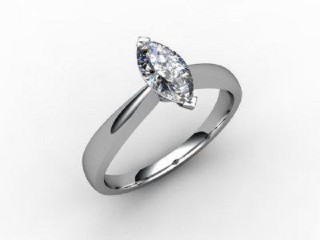 Certificated Marquise Diamond Solitaire Engagement Ring in Platinum - 12