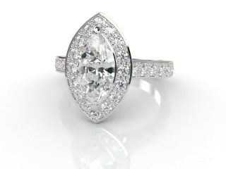 Engagement Ring: Halo Cluster Marquise-07-0100-8935
