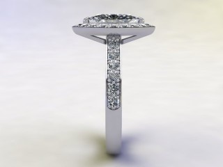 Engagement Ring: Halo Cluster Marquise - 6