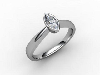Certificated Marquise Diamond Solitaire Engagement Ring in 18ct. White Gold - 12