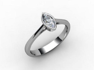 Certificated Marquise Diamond Solitaire Engagement Ring in 18ct. White Gold - 12