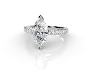Certificated Marquise Diamond in 18ct. White Gold