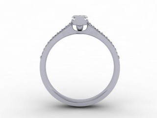 Engagement Ring: Diamond Band Marquise-Cut - 3
