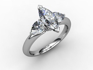 Engagement Ring: 3 Stone Marquise-Cut+ - 15