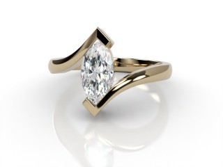 Certificated Marquise Diamond Solitaire Engagement Ring in 18ct. Gold-07-2800-0001