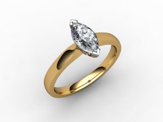 Certificated Marquise Diamond Solitaire Engagement Ring in 18ct. Gold - 12