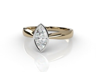 Certificated Marquise Diamond Solitaire Engagement Ring in 18ct. Gold-07-2800-0016