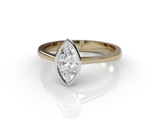 Certificated Marquise Diamond Solitaire Engagement Ring in 18ct. Gold-07-2800-0017