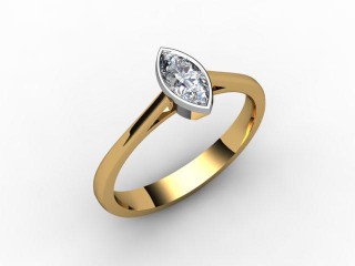 Certificated Marquise Diamond Solitaire Engagement Ring in 18ct. Gold - 12