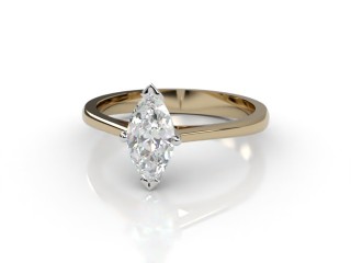 Certificated Marquise Diamond Solitaire Engagement Ring in 18ct. Gold-07-2802-0009