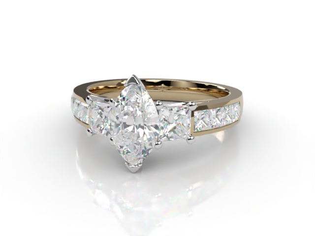 Certificated Marquise Diamond in 18ct. Gold - Main Picture