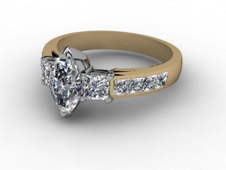 Certificated Marquise Diamond in 18ct. Gold - 3