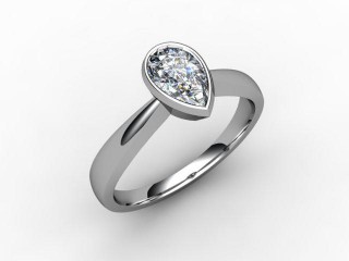 Certificated Pear Shape Diamond Solitaire Engagement Ring in Platinum - 12