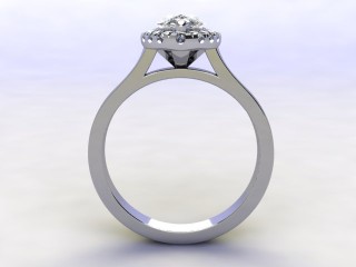 Engagement Ring: Halo Cluster Pear-Shape - 3