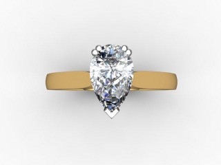 Certificated Pear Shape Diamond Solitaire Engagement Ring in 18ct. Gold - 9