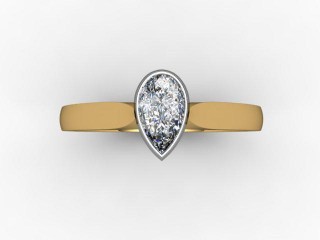 Certificated Pear Shape Diamond Solitaire Engagement Ring in 18ct. Gold - 9