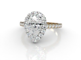 Certificated Pear Shape Diamond in 18ct. Gold-08-2800-8938