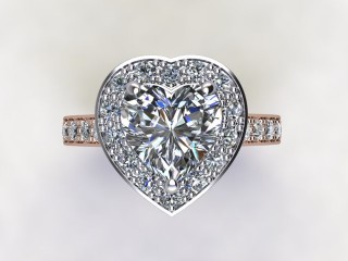 Certificated Heart Shape Diamond in 18ct. Rose Gold - 9