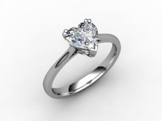 Engagement Ring: Solitaire Heart-Shape - 12