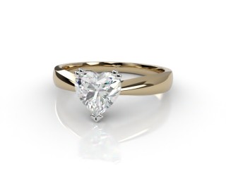 Certificated Heart Shape Diamond Solitaire Engagement Ring in 18ct. Gold-09-2800-0005