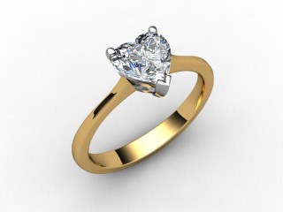 Certificated Heart Shape Diamond Solitaire Engagement Ring in 18ct. Gold - 12