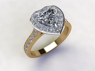 Certificated Heart Shape Diamond in 18ct. Gold - 12