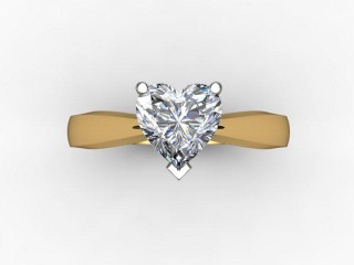 Certificated Heart Shape Diamond Solitaire Engagement Ring in 18ct. Gold - 9