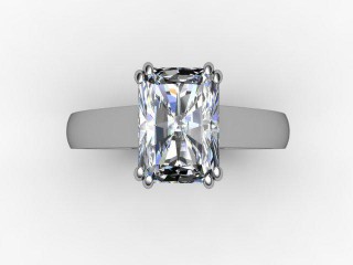 Certificated Radiant-Cut Diamond Solitaire Engagement Ring in Platinum - 9