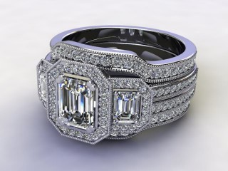 Engagement Ring: Bridal Sets Radiant-Cut-10-0100-1411