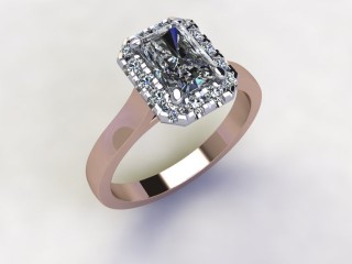 Certificated Radiant-Cut Diamond in 18ct. Rose Gold - 12