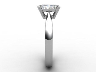 Certificated Radiant-Cut Diamond Solitaire Engagement Ring in 18ct. White Gold - 6