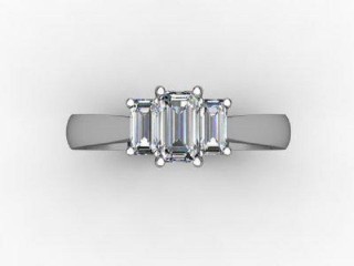 Engagement Ring: 3 Stone Radiant-Cut - 12