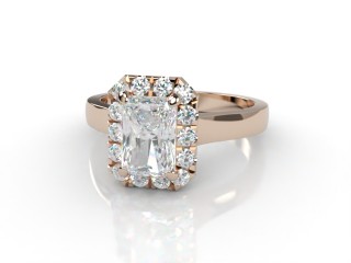 Engagement Ring: Halo Cluster Radiant-Cut