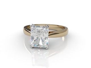 Engagement Ring: Solitaire Radiant-Cut
